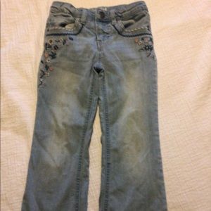 Cat & Jack girls jeans with embroidered accents